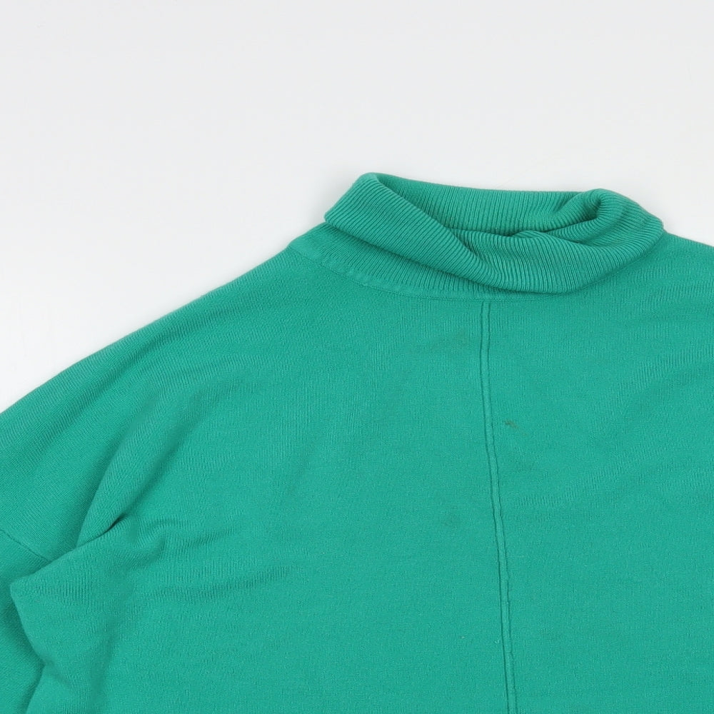George Womens Green Roll Neck  Acrylic Pullover Jumper Size 18