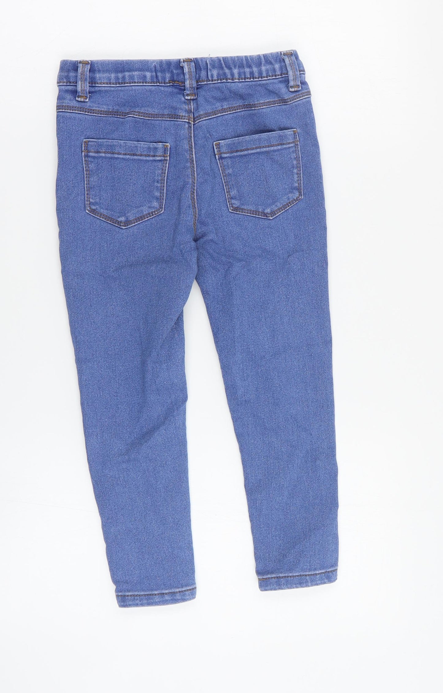 Primark Girls Blue  Cotton Jegging Jeans Size 5-6 Years  Regular Pullover