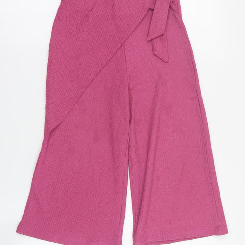 TU Girls Pink  Polyester Carrot Trousers Size 8 Years  Regular Pullover