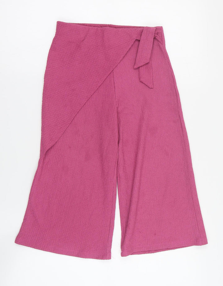 TU Girls Pink Polyester Carrot Trousers Size 8 Years Regular Pullover