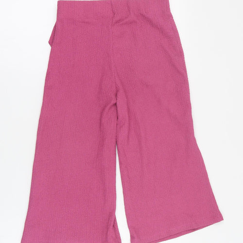 TU Girls Pink  Polyester Carrot Trousers Size 8 Years  Regular Pullover