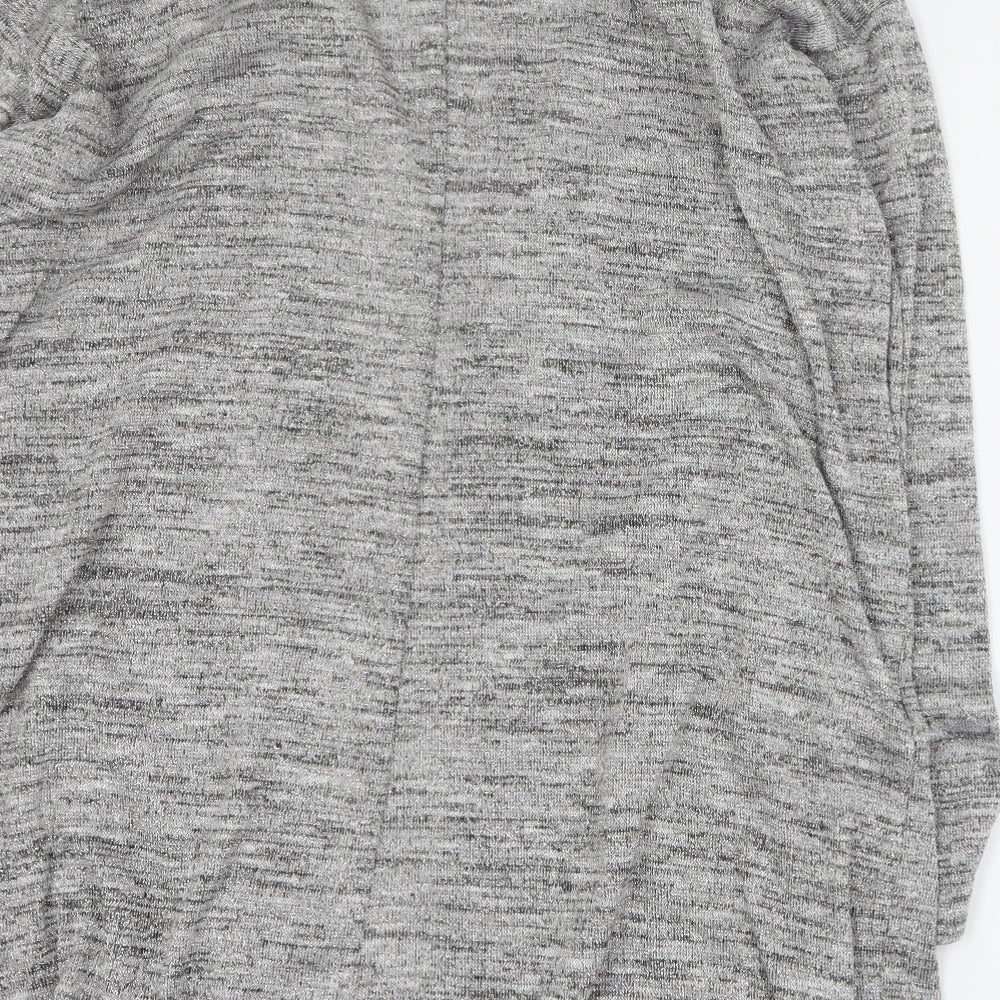 George Womens Grey V-Neck  Polyester Cardigan Jumper Size 14