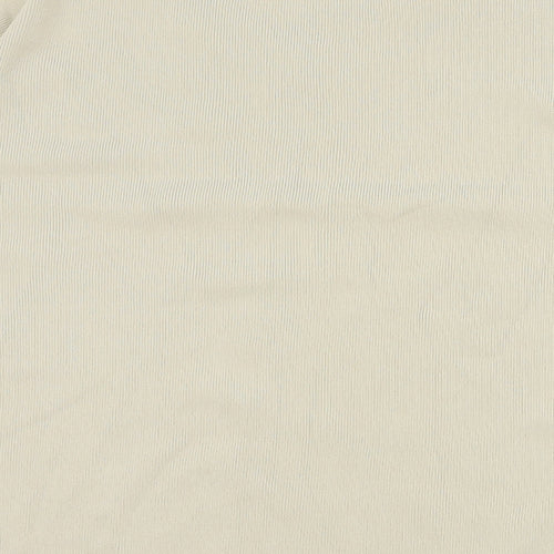 Talisa Womens Beige V-Neck  Viscose Pullover Jumper Size L