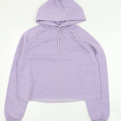 Primark Womens Purple  Polyester Pullover Hoodie Size S  Pullover - Cropped