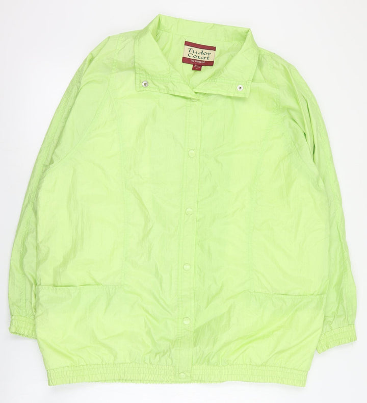 Tudor Court Womens Green   Pea Coat Coat Size XL  Snap