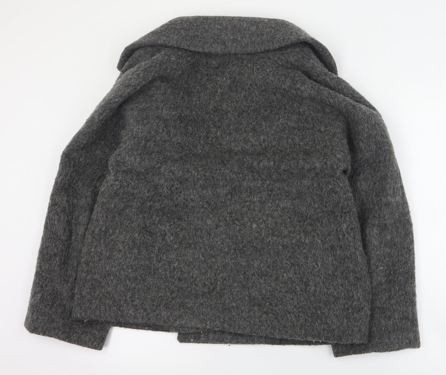 Native Youth Womens Grey   Pea Coat Coat Size M
