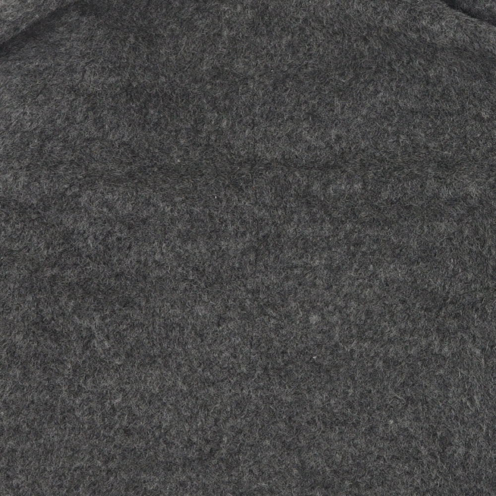 Native Youth Womens Grey   Pea Coat Coat Size M