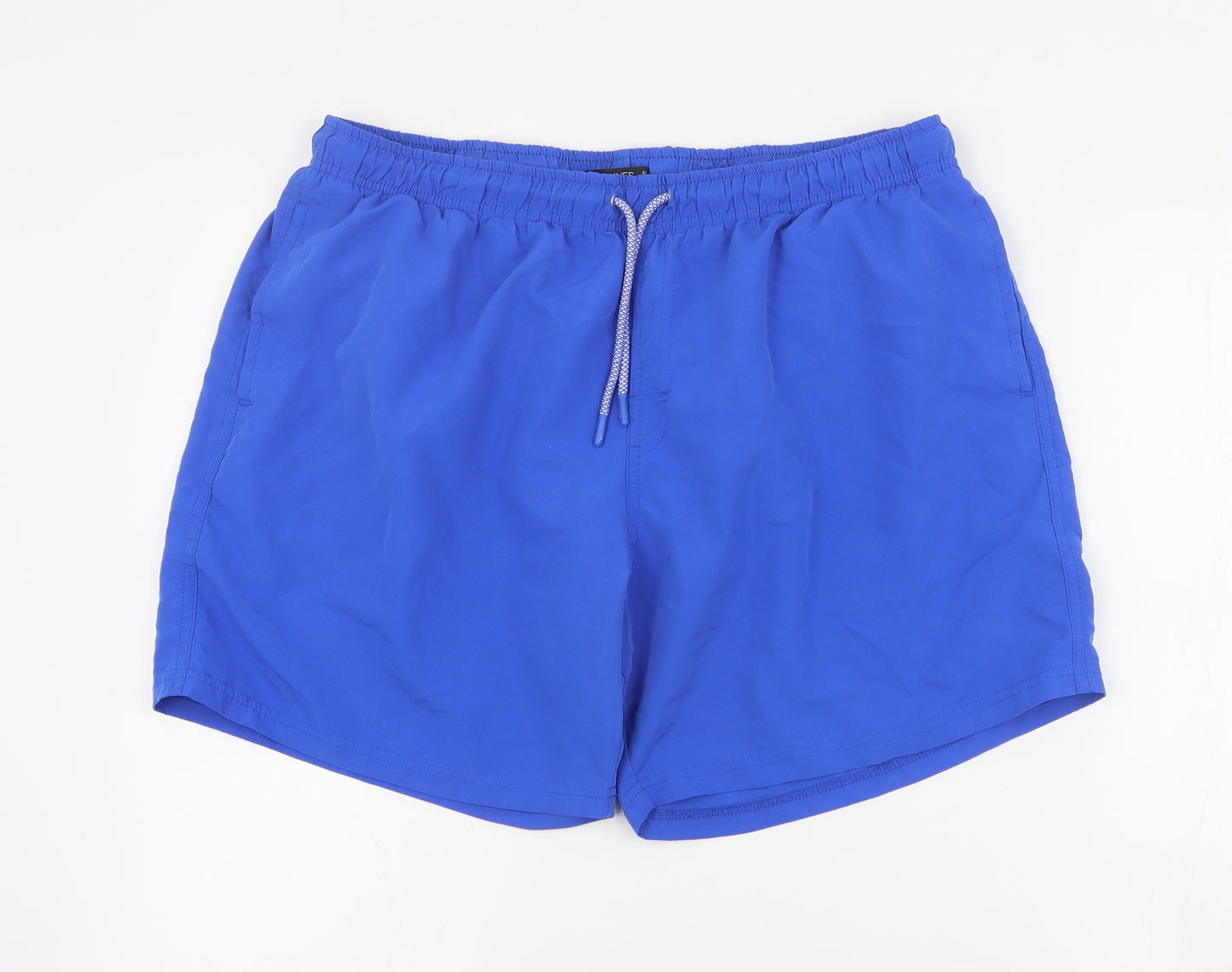 Dunnes Mens Blue  Polyester Sweat Shorts Size XL  Regular Drawstring - Swim Short