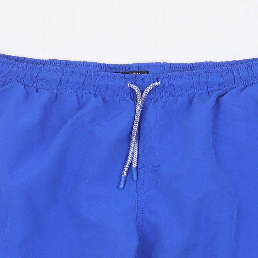Dunnes Mens Blue  Polyester Sweat Shorts Size XL  Regular Drawstring - Swim Short