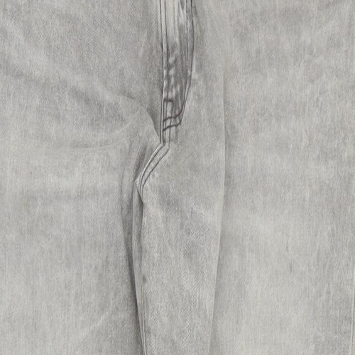 Gap Mens Grey  Cotton Straight Jeans Size 36 in L32 in Regular Zip