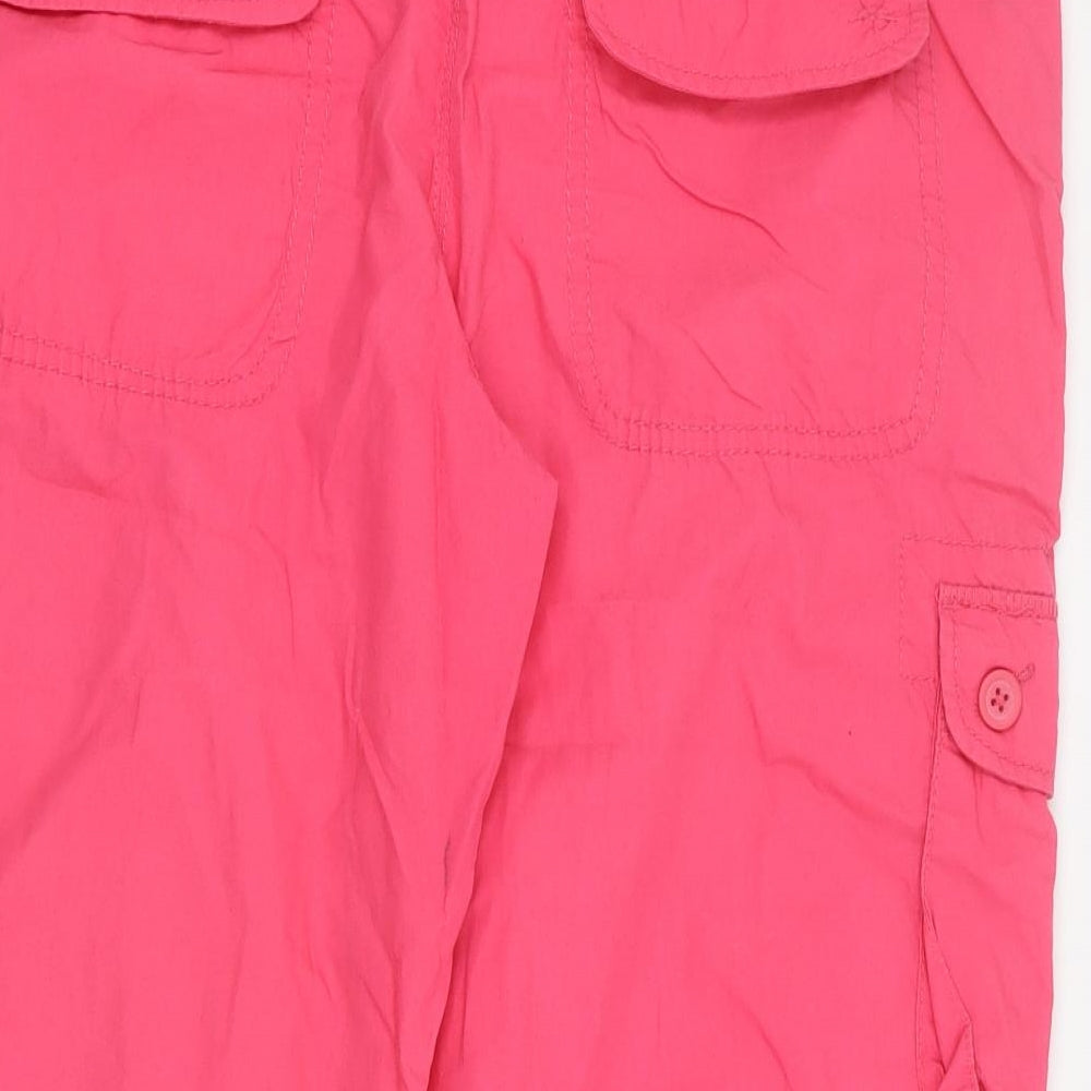 George Womens Pink  Cotton Cargo Shorts Size 16 L16 in Regular Button