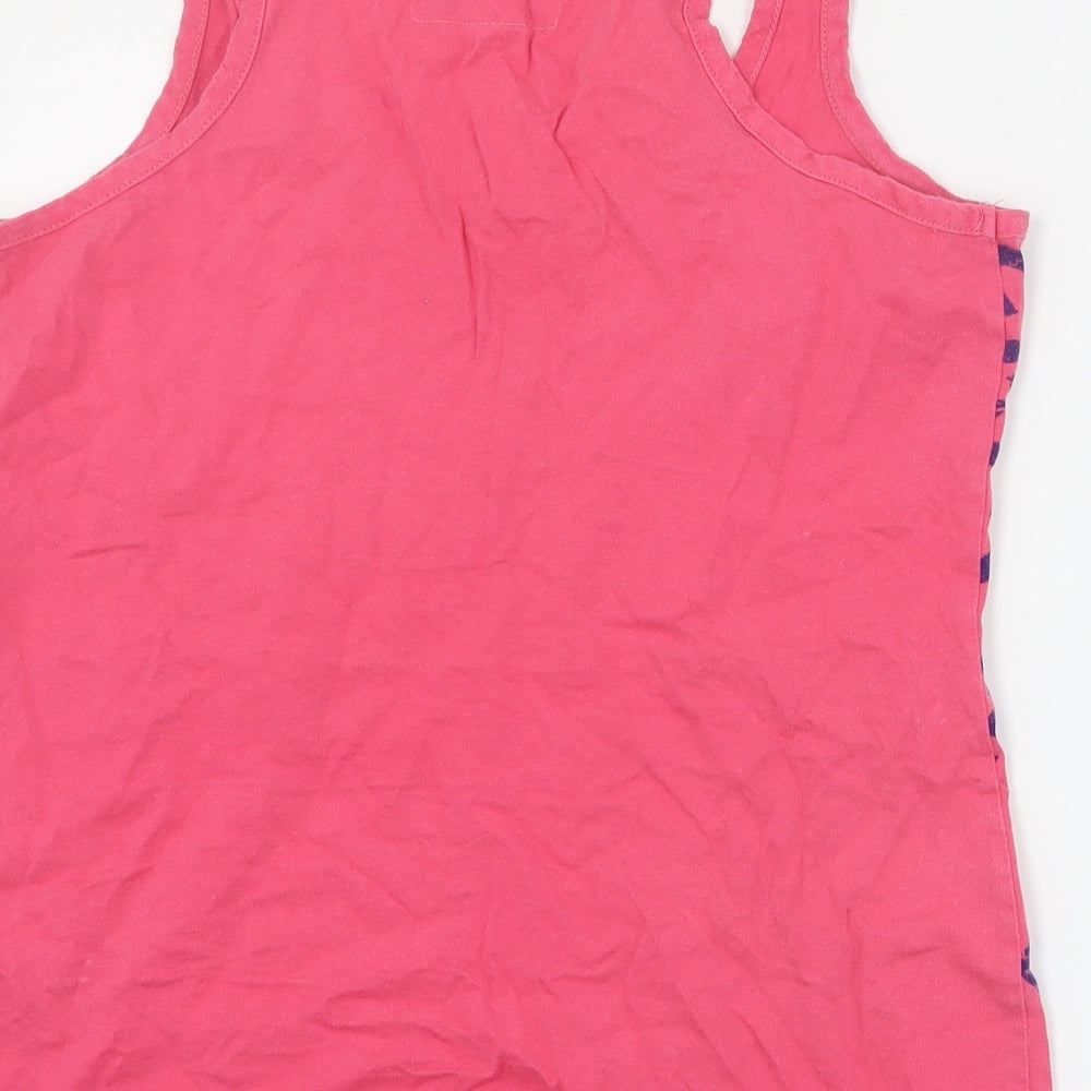 NEXT Womens Pink  Cotton Basic Tank Size 12 Round Neck