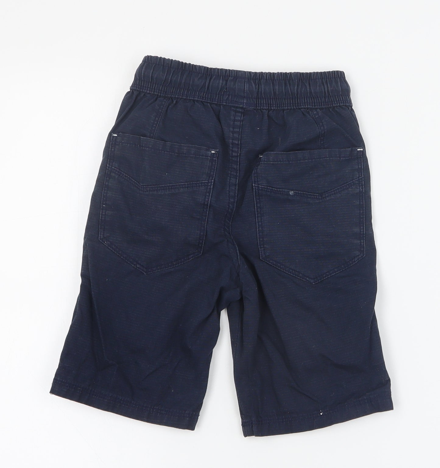 NEXT Boys Blue  Cotton Cargo Shorts Size 6 Years  Regular Drawstring