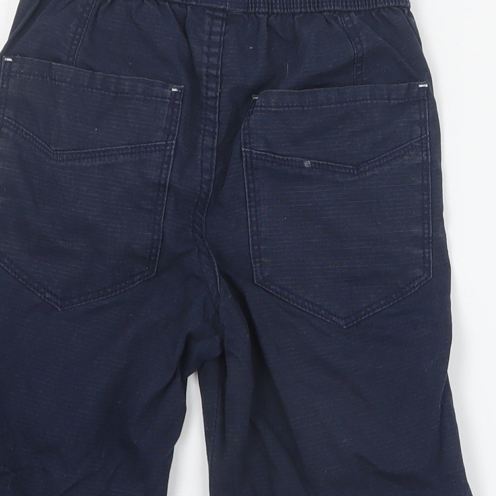 NEXT Boys Blue  Cotton Cargo Shorts Size 6 Years  Regular Drawstring