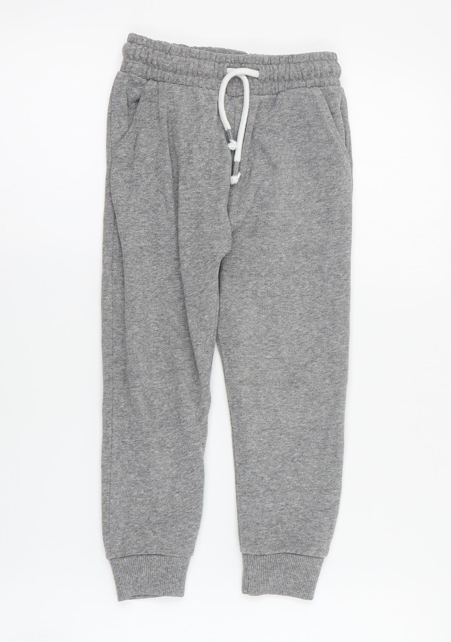 NEXT Boys Grey  Cotton Jogger Trousers Size 4-5 Years  Regular Drawstring