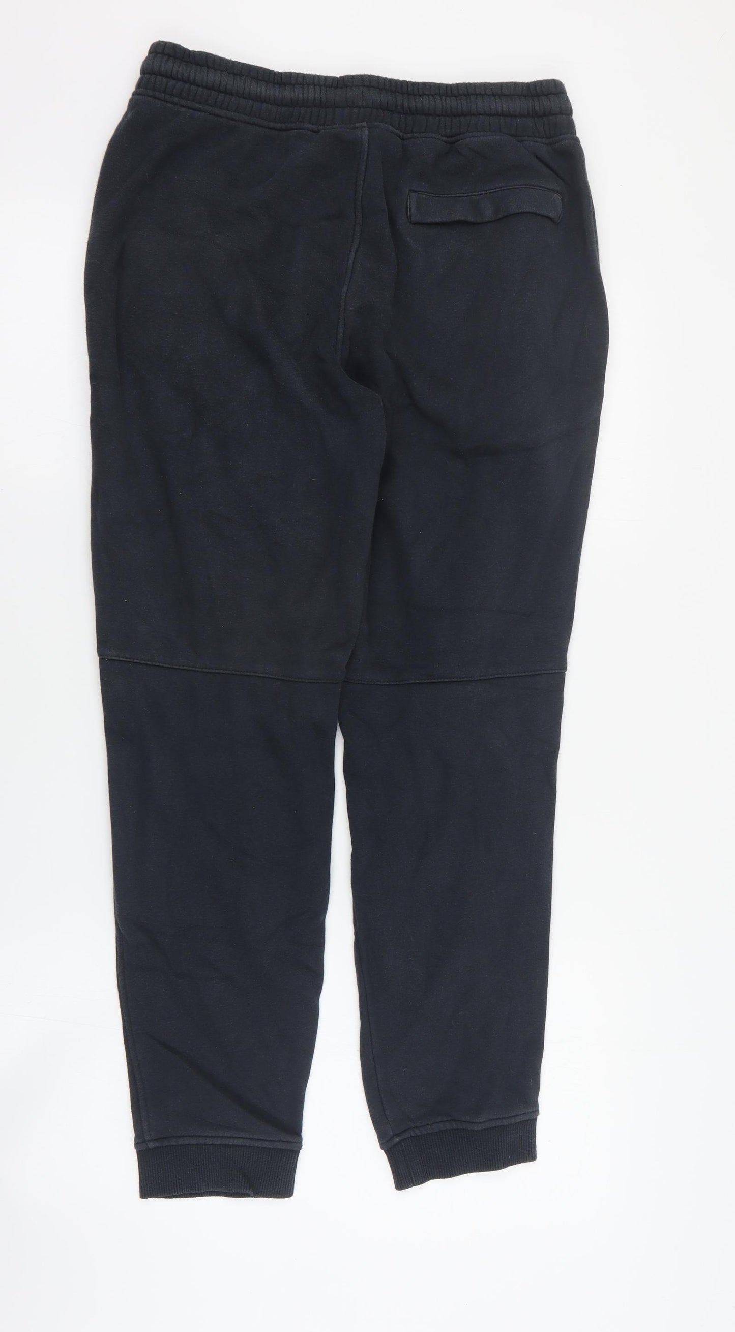Under armour Mens Black  Cotton Jogger Trousers Size L L28 in Regular Drawstring