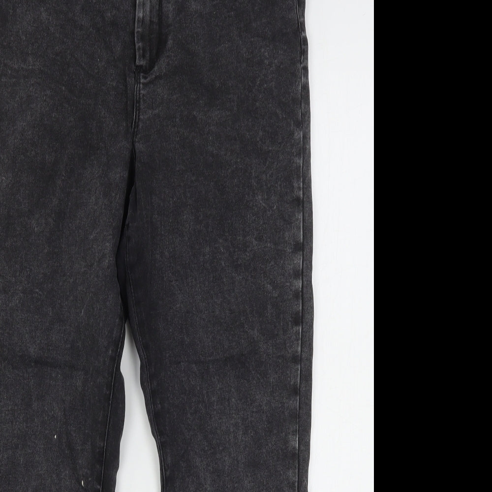 Denim & Co. Womens Grey  Cotton Skinny Jeans Size 16 L28 in Regular Button