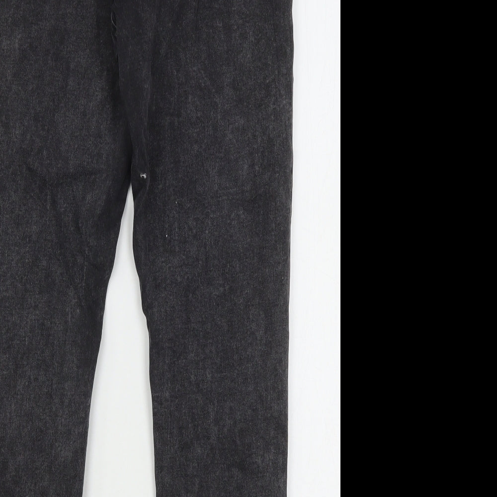 Denim & Co. Womens Grey  Cotton Skinny Jeans Size 16 L28 in Regular Button