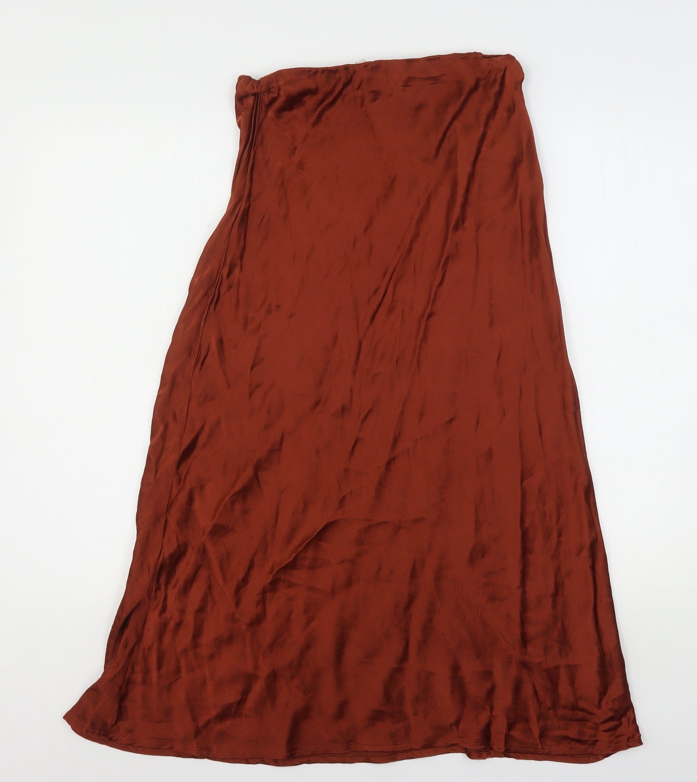 NEXT Womens Brown  Viscose A-Line Skirt Size 10