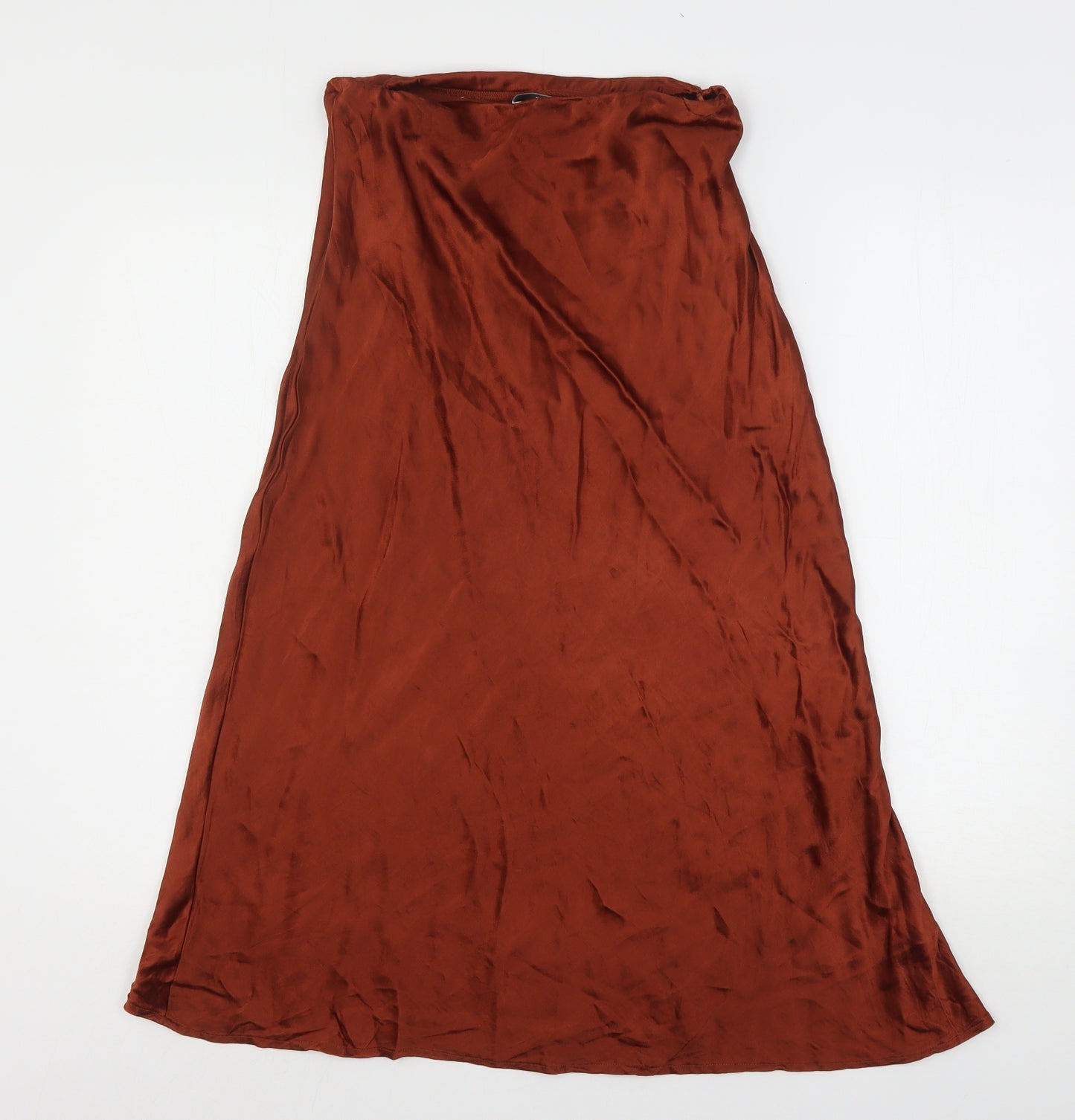 NEXT Womens Brown  Viscose A-Line Skirt Size 10