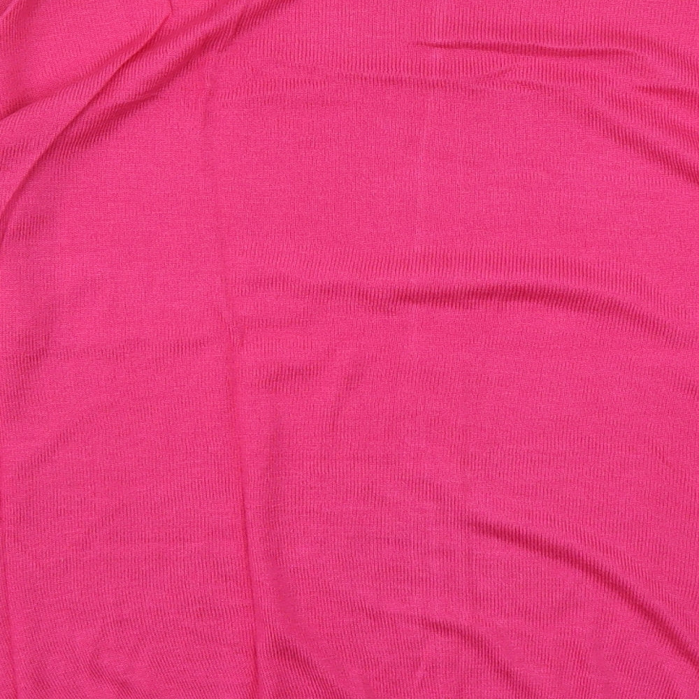 Marks and Spencer Womens Pink Round Neck  Acrylic Pullover Jumper Size M