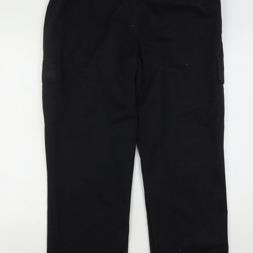 Mirabella Womens Black  Polyester Cargo Trousers Size 16 L29 in Regular Button