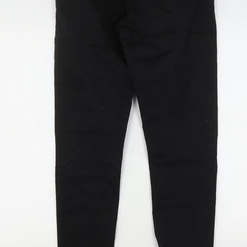 Miss Captain  Womens Black  Cotton Jegging Jeans Size 10 L32 in Regular