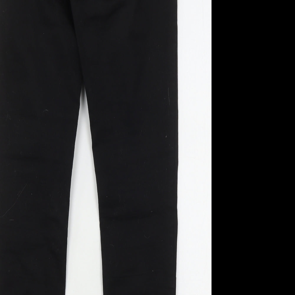 Miss Captain  Womens Black  Cotton Jegging Jeans Size 10 L32 in Regular