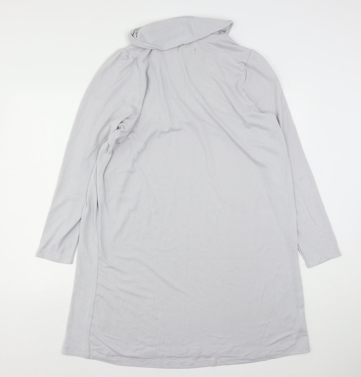 Studio Womens Grey  Polyester Jumper Dress  Size 16  Roll Neck