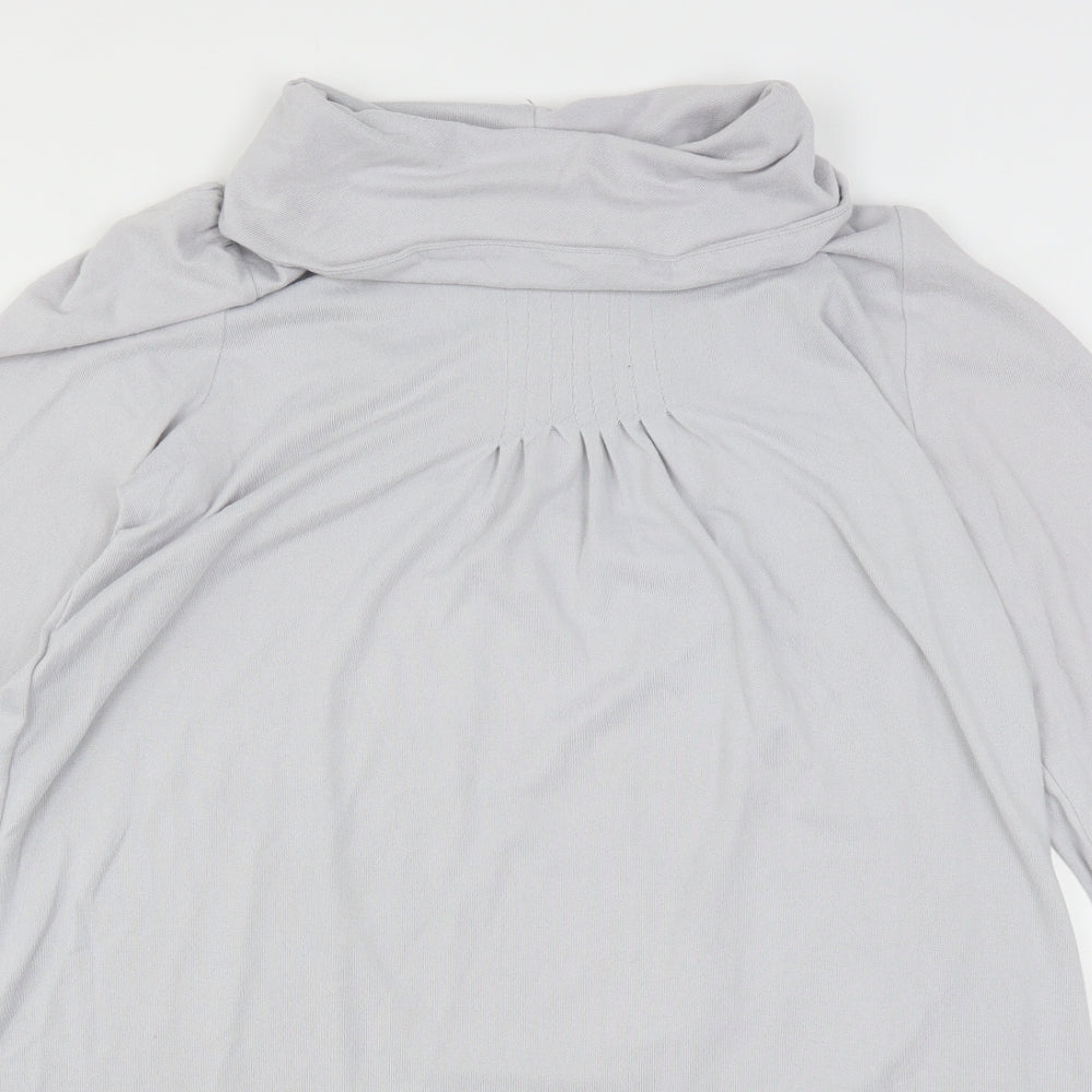 Studio Womens Grey  Polyester Jumper Dress  Size 16  Roll Neck