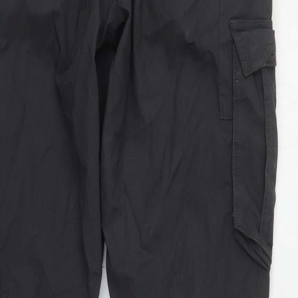 DECATHLON Womens Grey  Cotton Cargo Trousers Size 14 L32 in Regular