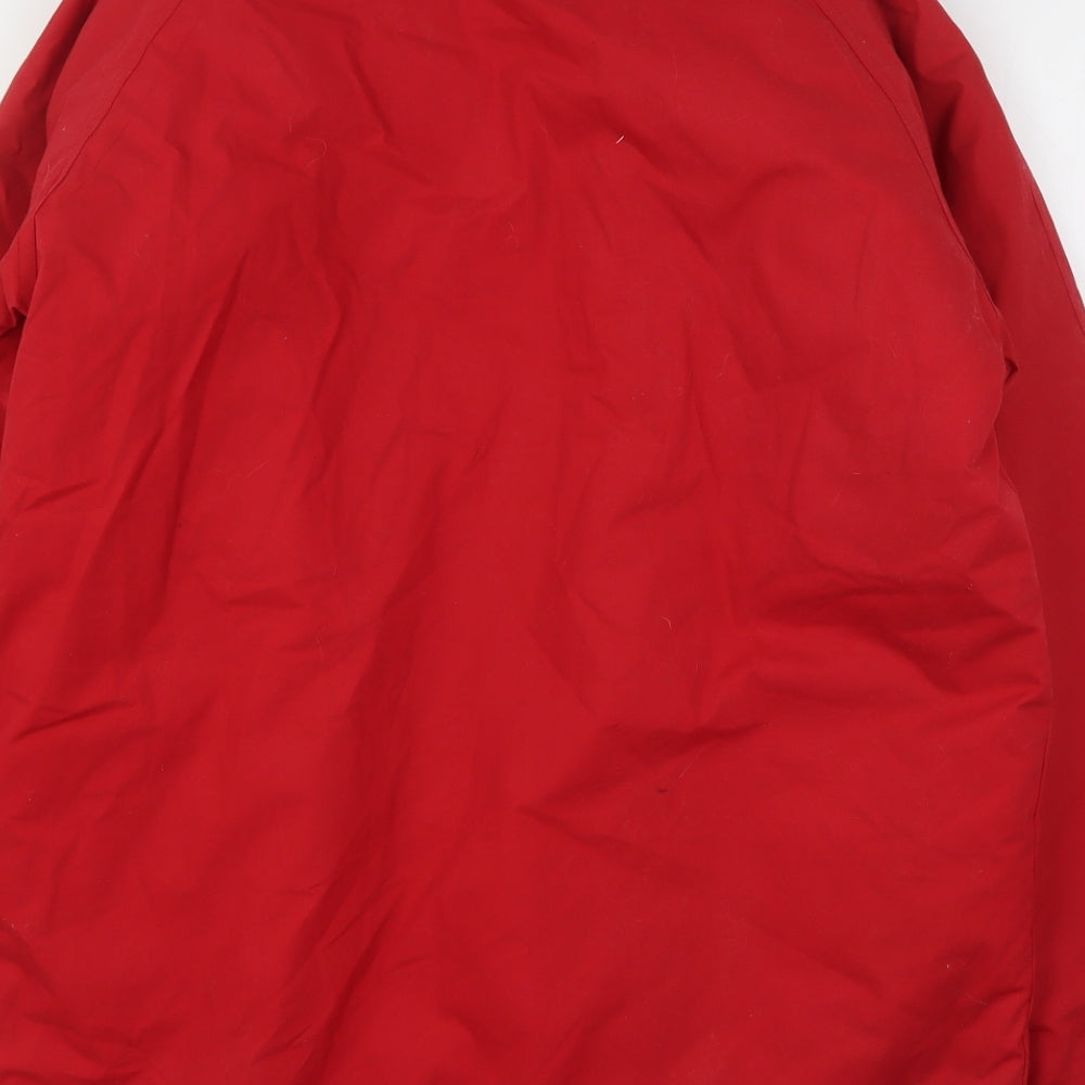Essentials Womens Red   Overcoat Coat Size 10