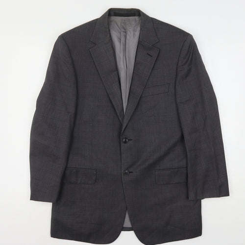 Marks and Spencer Mens Grey  Wool Jacket Suit Jacket