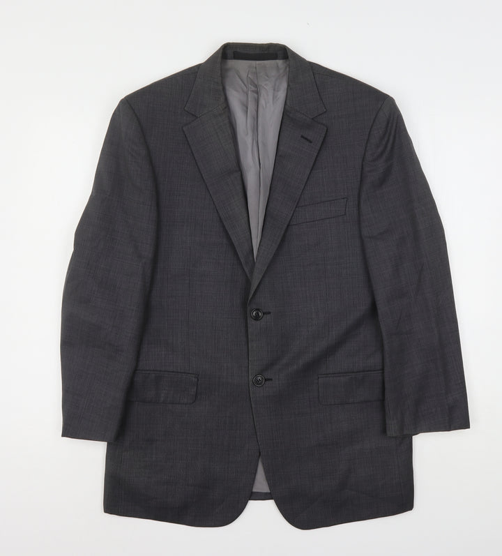 Marks and Spencer Mens Grey  Wool Jacket Suit Jacket