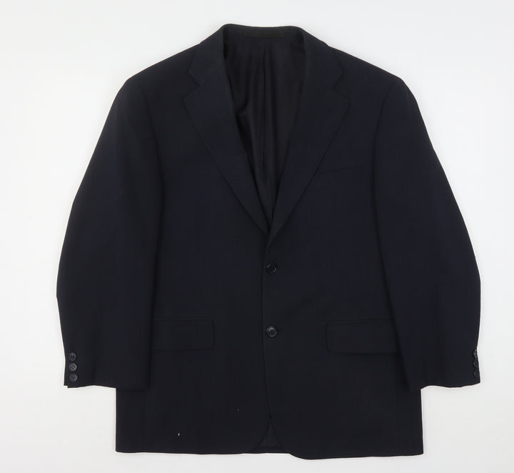 Marks and Spencer Mens Blue  Polyester Jacket Suit Jacket