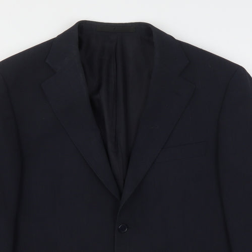 Marks and Spencer Mens Blue  Polyester Jacket Suit Jacket