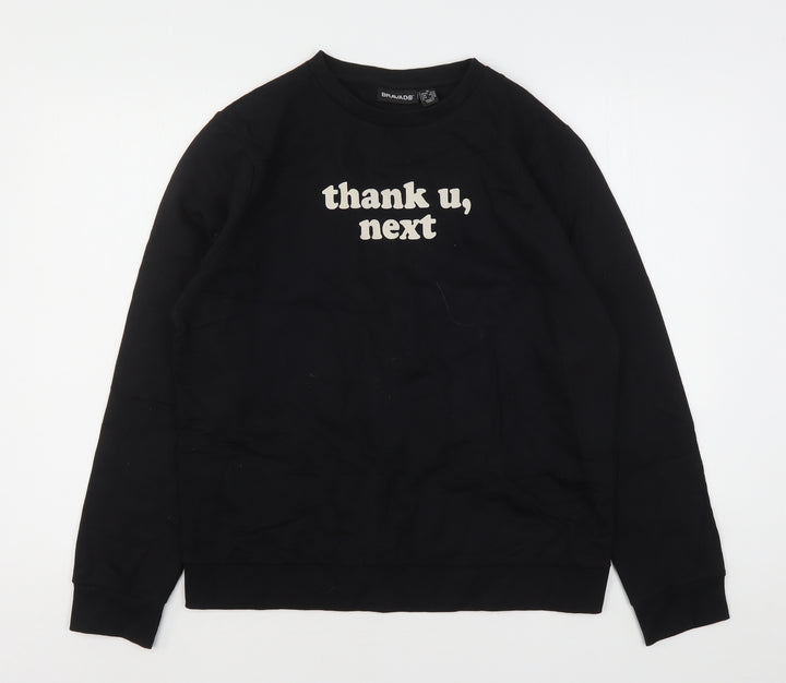 Bravado Womens Black  Cotton Pullover Sweatshirt Size 12