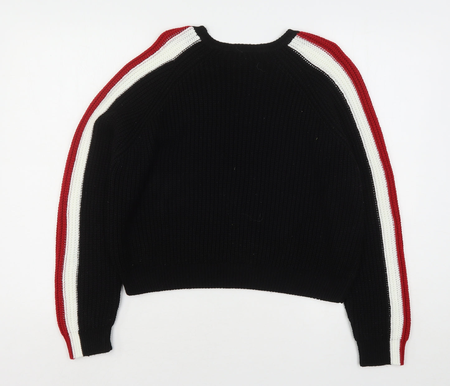New Look Girls Multicoloured Round Neck  Acrylic Pullover Jumper Size 14-15 Years