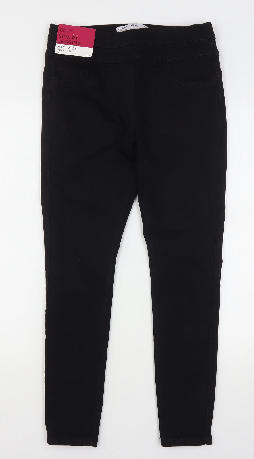 NEXT Womens Black  Cotton Jegging Jeans Size 12 L27 in Regular