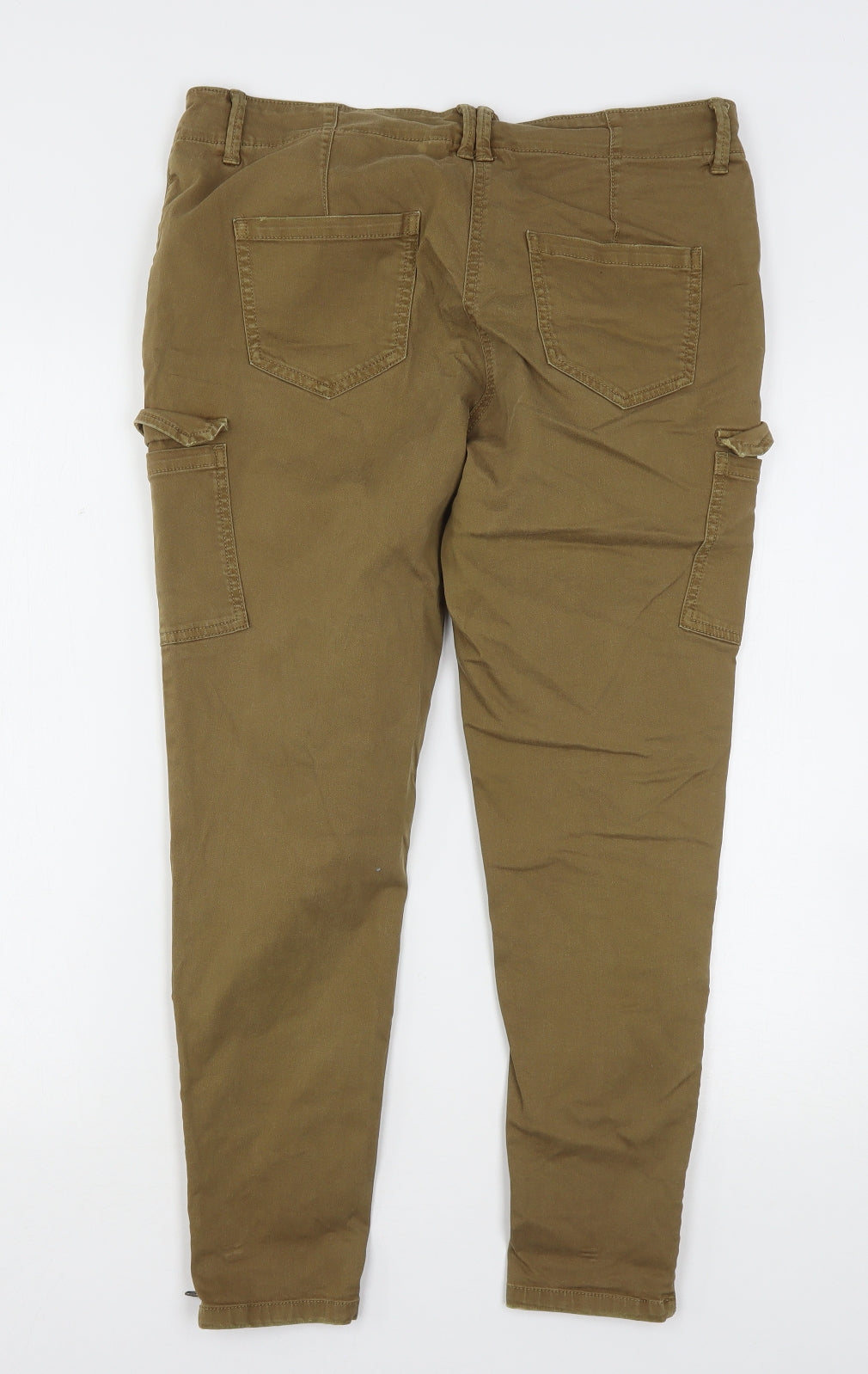 NEXT Womens Brown  Cotton Skinny Jeans Size 14 L26 in Regular