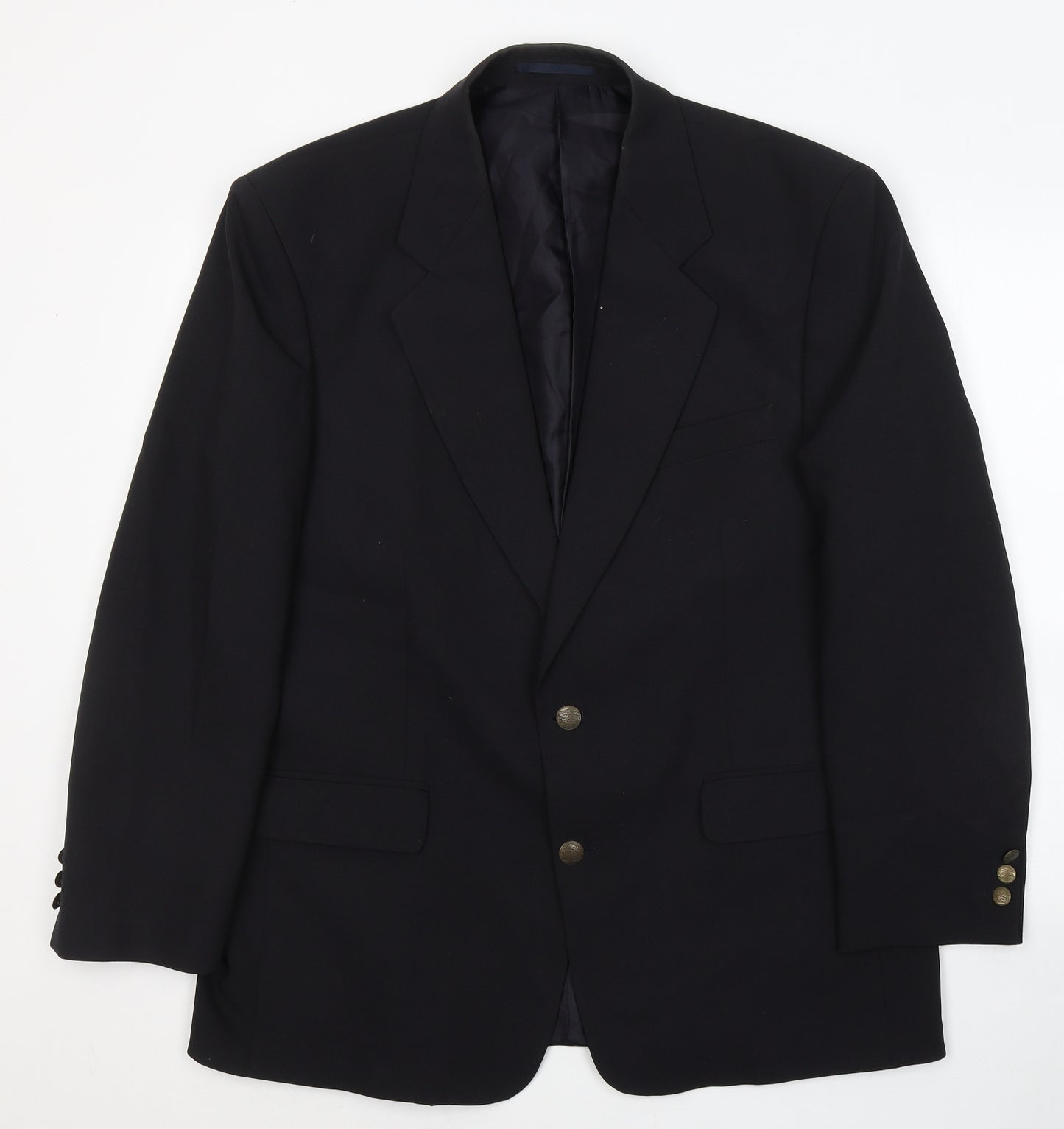 Greenwoods Classic Mens Black  Polyacrylate Fibre Jacket Suit Jacket Size L