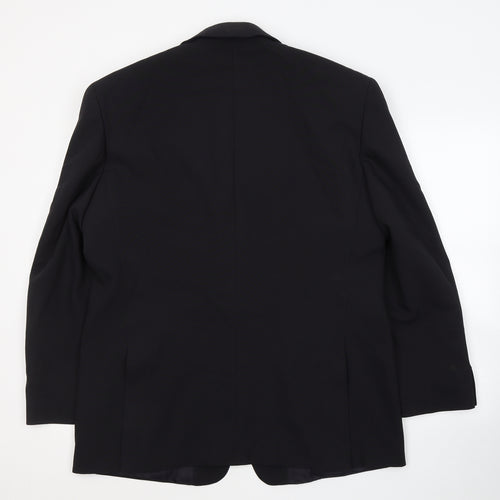 Greenwoods Classic Mens Black  Polyacrylate Fibre Jacket Suit Jacket Size L