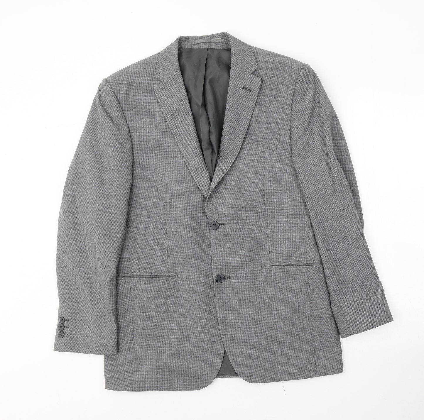 SCOTT&TAYLOR Mens Grey  Polyester Jacket Suit Jacket Size M