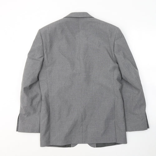 SCOTT&TAYLOR Mens Grey  Polyester Jacket Suit Jacket Size M