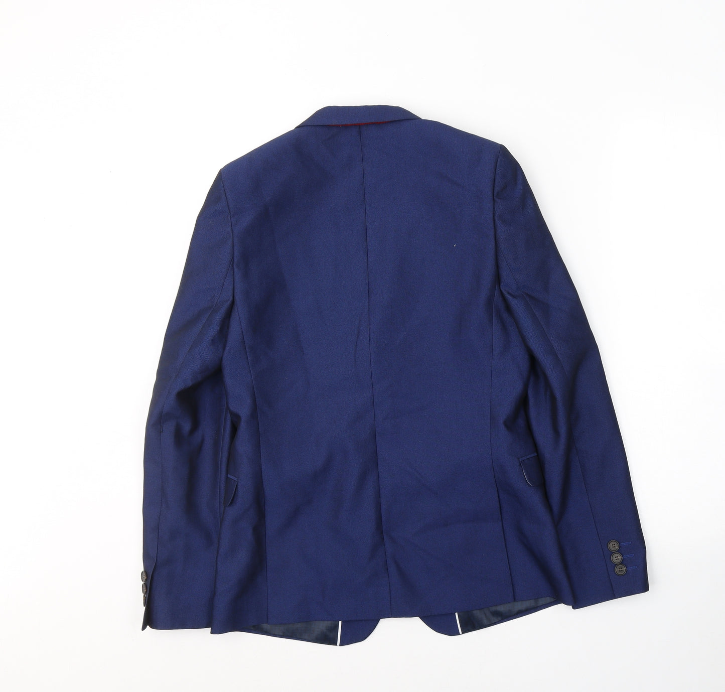 Marks and Spencer Boys Blue   Jacket Blazer Size 12-13 Years  Button - Suit jacket