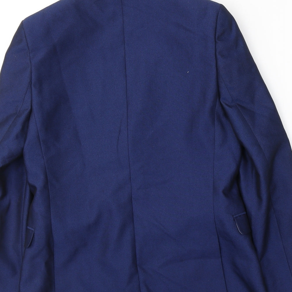 Marks and Spencer Boys Blue   Jacket Blazer Size 12-13 Years  Button - Suit jacket