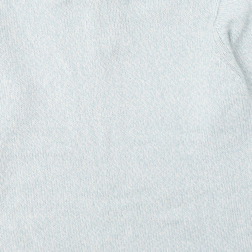 Damart Womens Blue Round Neck  Acrylic Pullover Jumper Size 14