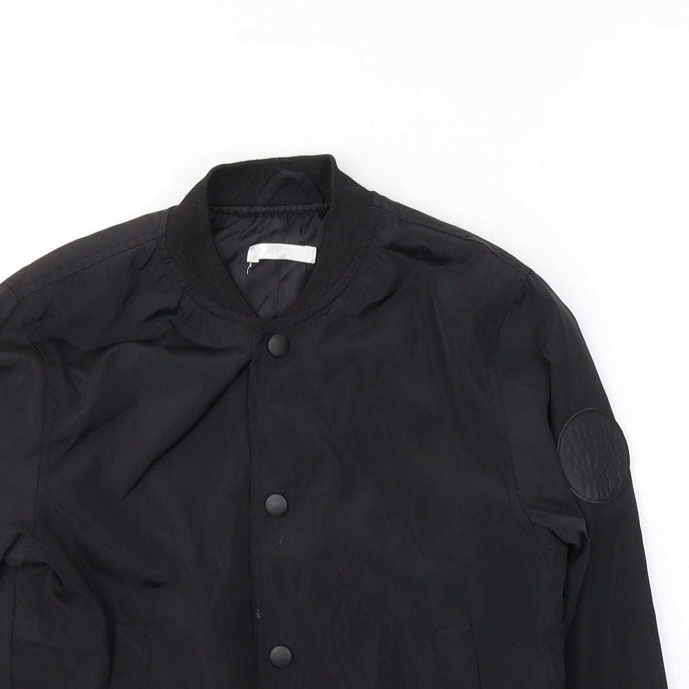 BOYS  Boys Black   Jacket Coat Size 9-10 Years  Button