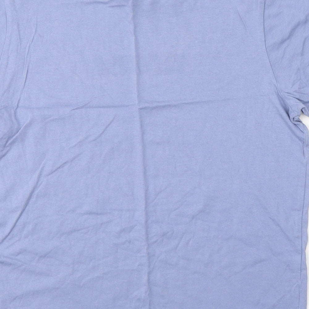 George Boys Blue  Cotton Basic T-Shirt Size 14-15 Years Round Neck Pullover - new Future