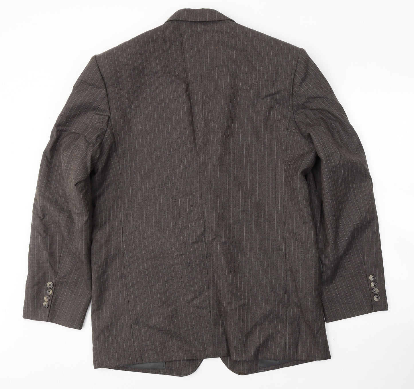 Ming Fashion&Silk Customs Mens Brown  Wool Jacket Suit Jacket Size L